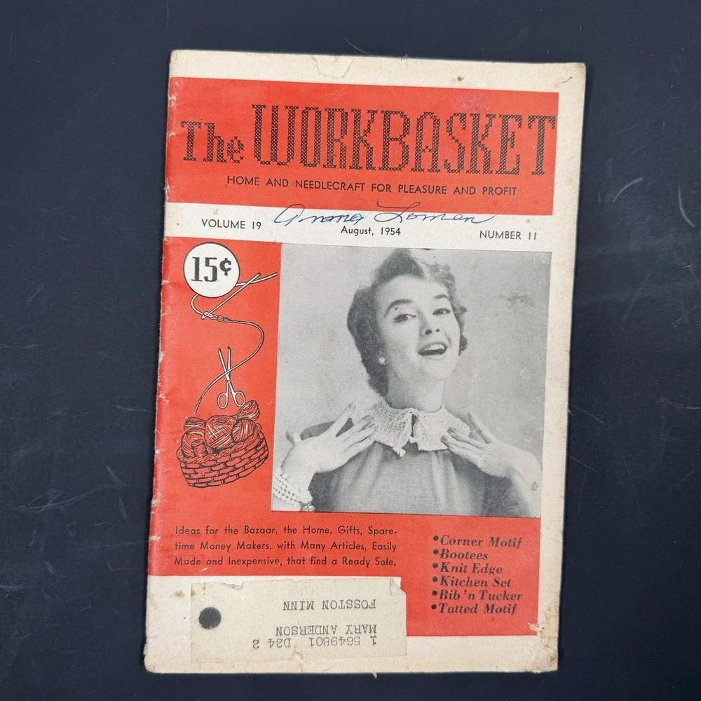 Vintage 1954 The Work Basket Magazine Lot‎ of 9